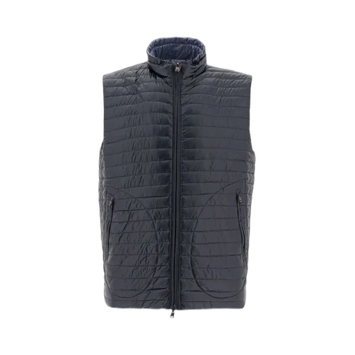 Zipped Quilted Reversible Down Gilet
