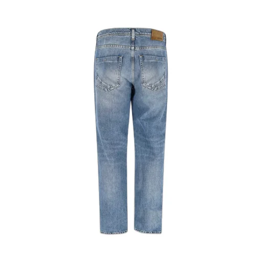 Logo Patch Straight Leg Jeans