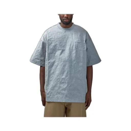 Wrinkled Logo Embroidered T-Shirt
