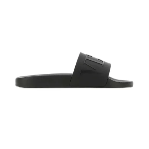 Vltn Logo Embossed Slip-On Sandals