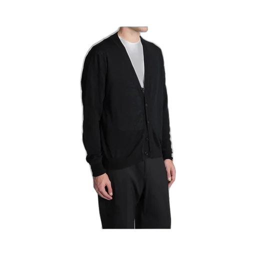 V-Neck Long Sleeved Buttoned Cardigan