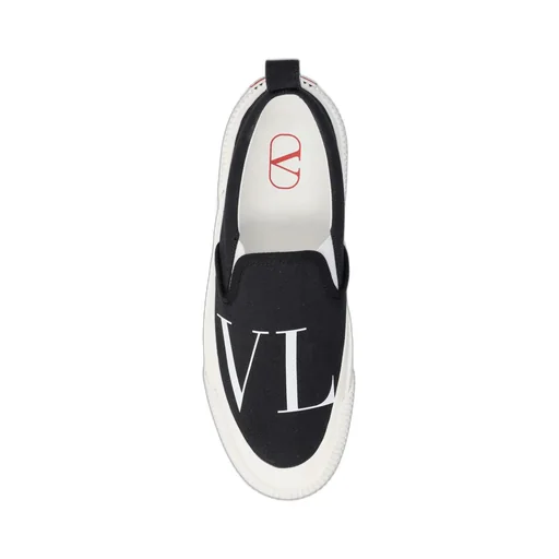 Vltn Logo Printed Slip-On Sneakers
