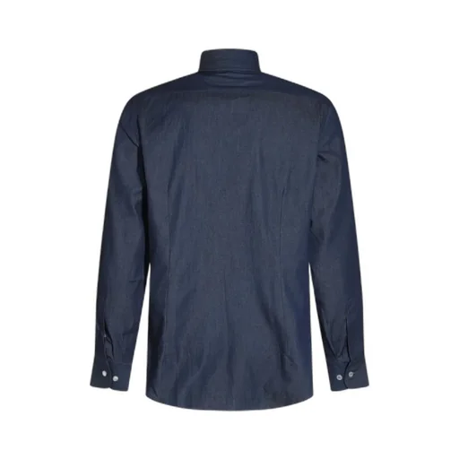 Logo Embroidered Curved Hem Shirt