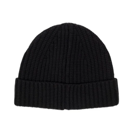 Folded Edge Ribbed-Knit Beanie