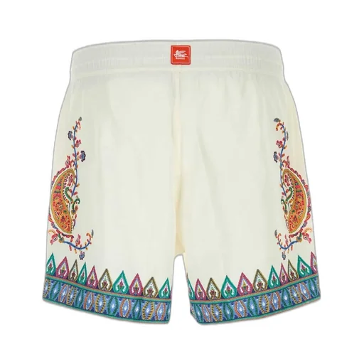 Paisley Printed Drawstring Shorts