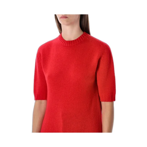 Short-Sleeved Knitted Jumper