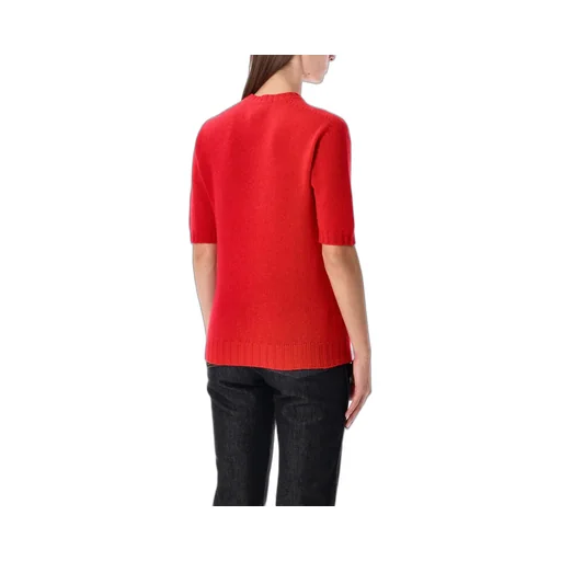 Short-Sleeved Knitted Jumper