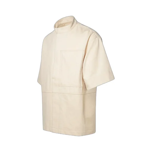 Short-Sleeved Oversized Shirt