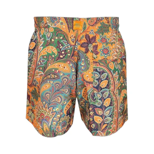 Paisley Printed Drawstring Swim Shorts