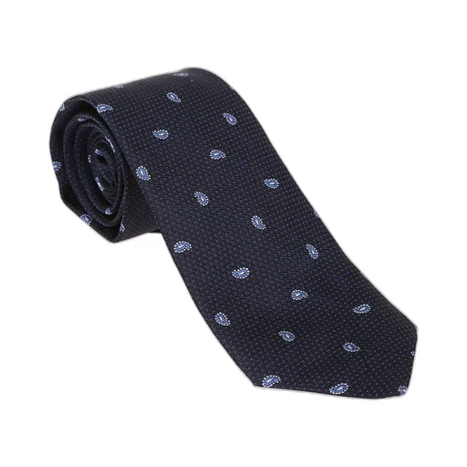 Patterned-Jacquard Pointed Tip Tie