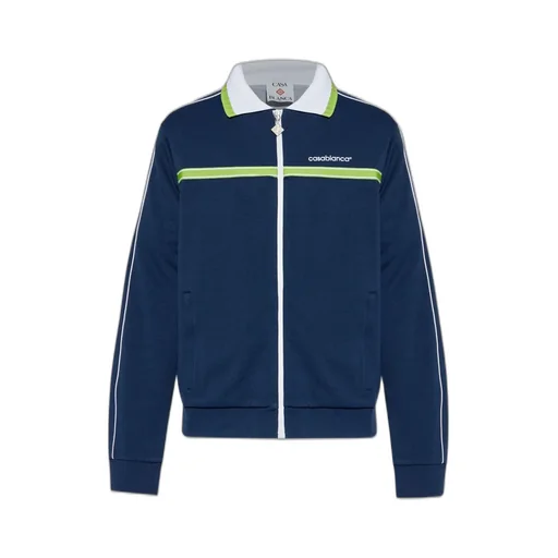 Logo Embroidered Zipped Jacket