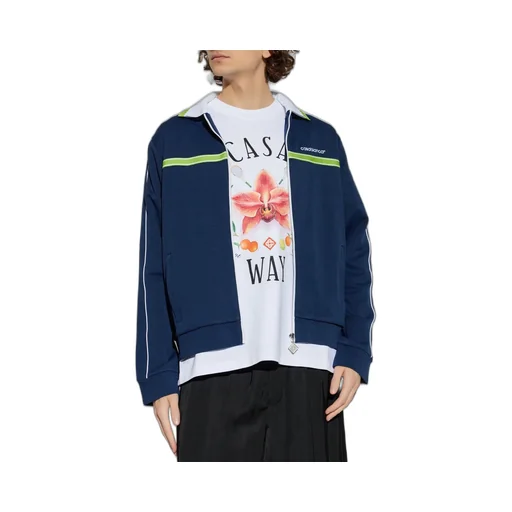 Logo Embroidered Zipped Jacket