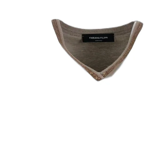 Embellished Neck Long Sleeved T-Shirt
