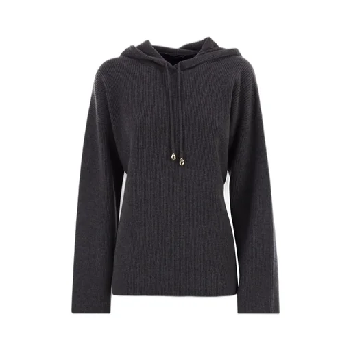 Drawstring Knitted Hoodie