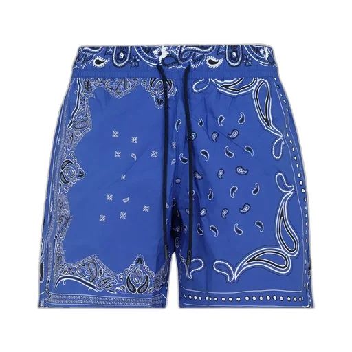 Paisley Printed Knee-Length Swim Shorts
