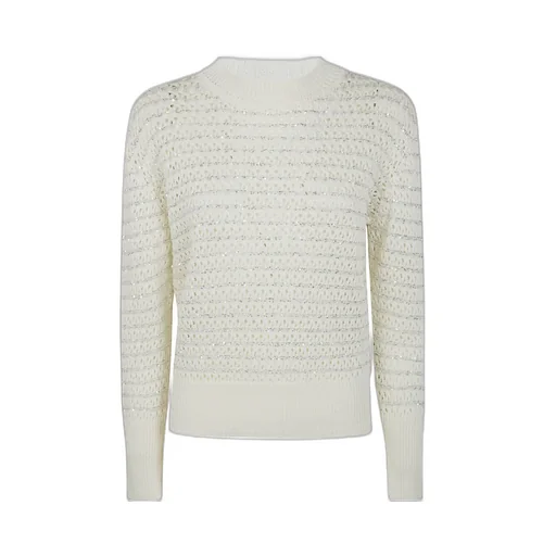 Open-Knit Crewneck Jumper