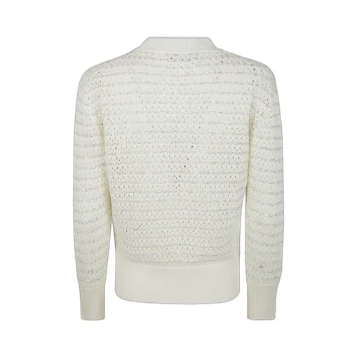Open-Knit Crewneck Jumper