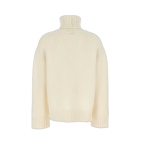 High Neck Ribbed-Knit Jumper