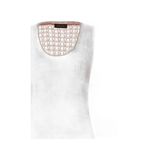 Crewneck Sleeveless Crochet Dress