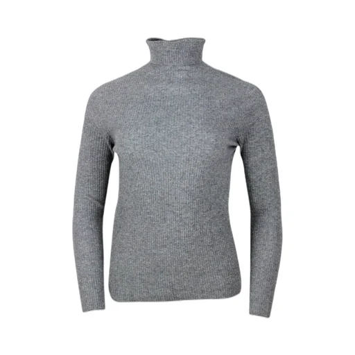 Platinum Turtleneck Knitted Jumper