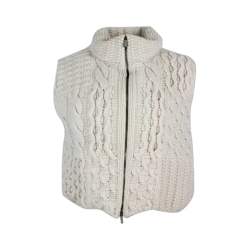 Zip-Up Knitted Vest