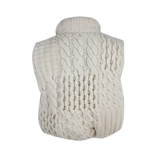 Zip-Up Knitted Vest