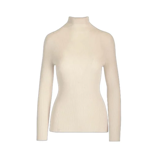 Long-Sleeved Turtleneck Knitted Jumper