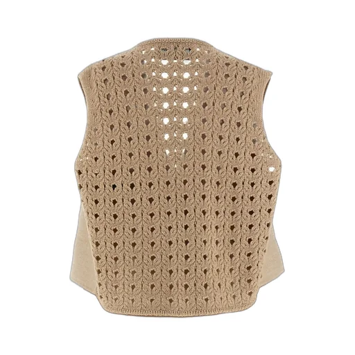 Crochet Panelled Sleeveless Vest