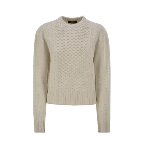 Cable-Knit Embellished Jumper