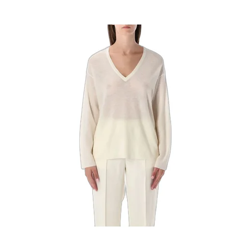 Sequin Embellished V-Neck Jumper
