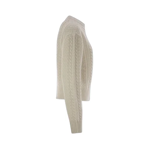 Cable-Knit Embellished Jumper