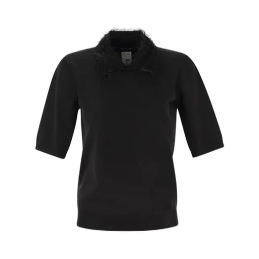 Short-Sleeved Knitted Top