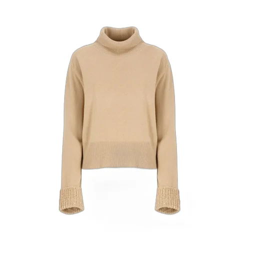 Roll-Neck Embellished Knitted Jumper