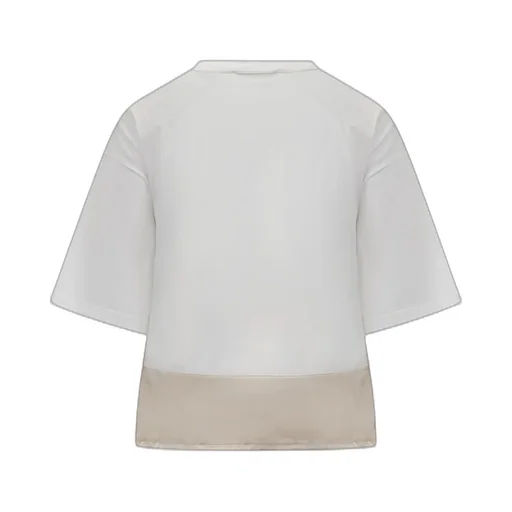 Drawstring Hem Crewneck T-Shirt