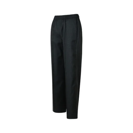Elasticated Waistband Straight Leg Trousers