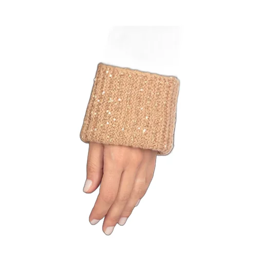 Roll-Neck Embellished Knitted Jumper