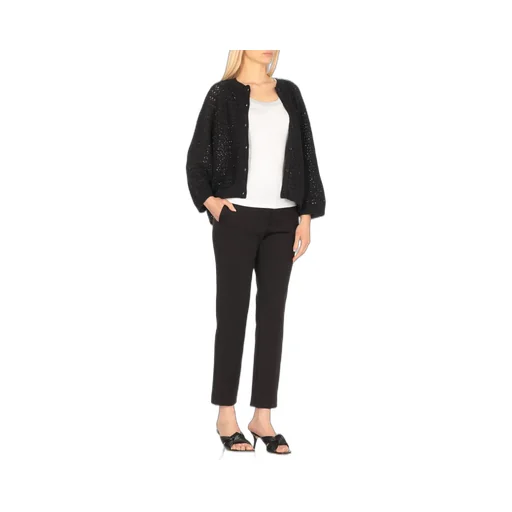 Open Knit Cardigan Sweater