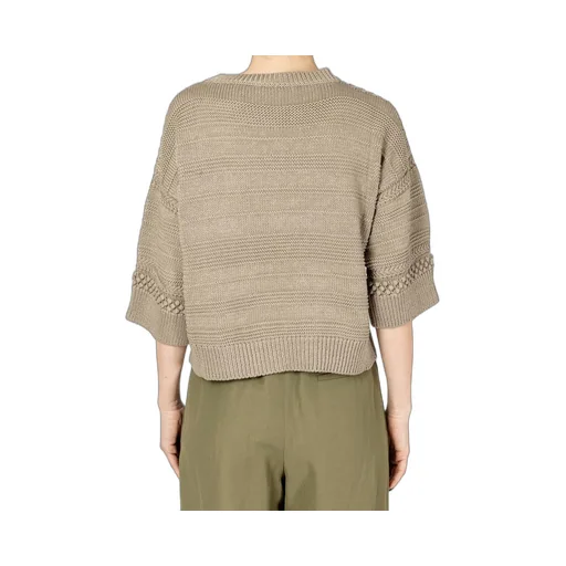 Open-Knit Cropped Jumper