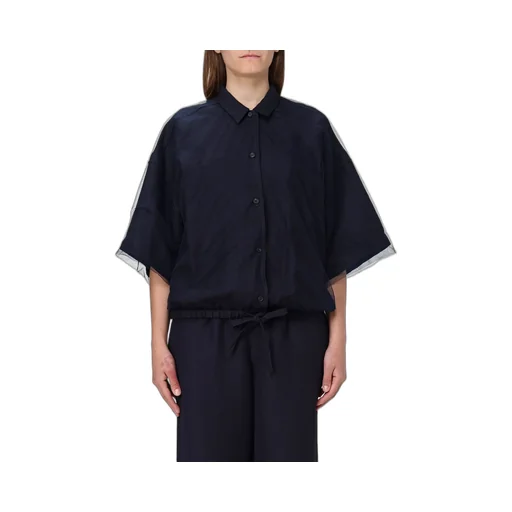 Drawstring Cropped Shirt