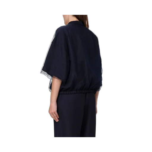 Drawstring Cropped Shirt