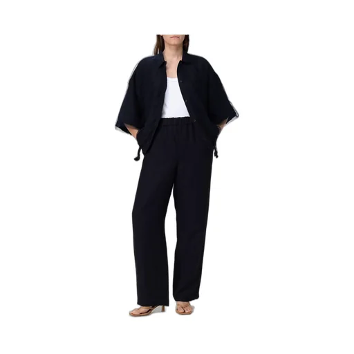 Drawstring Cropped Shirt