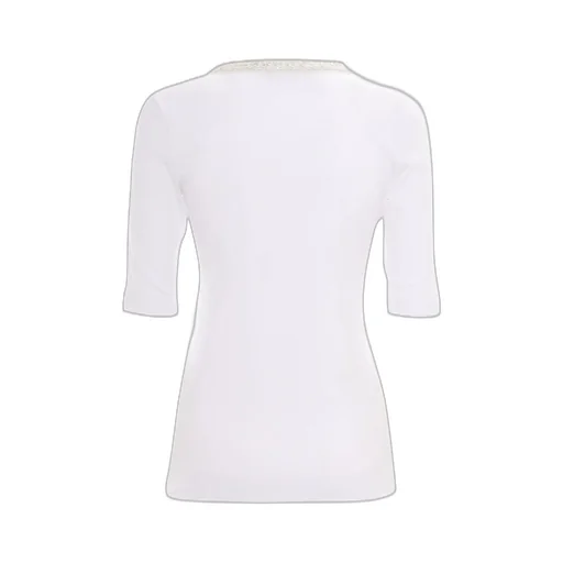 U-Shaped Neckline Jersey T-Shirt