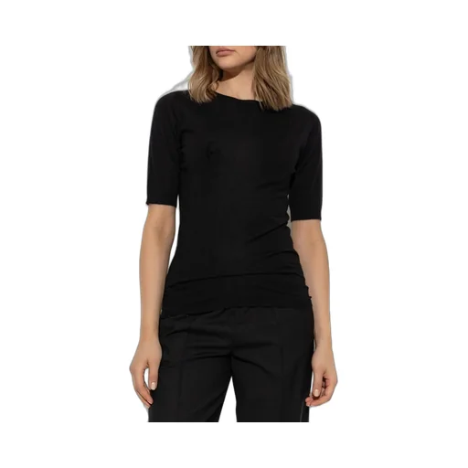 Short-Sleeved Knitted Sweater