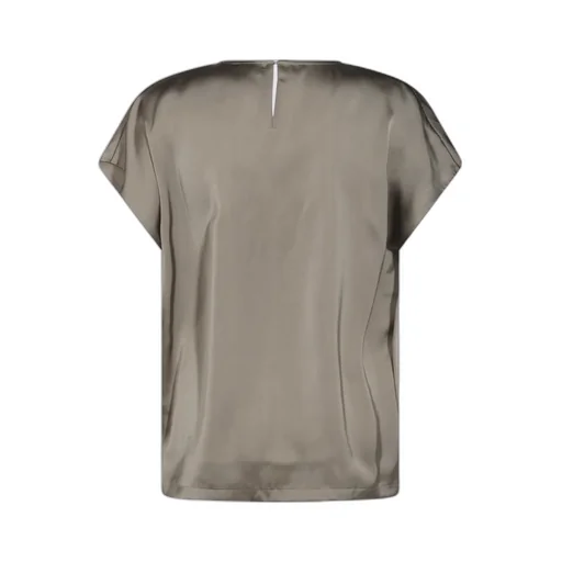 Crewneck Satin Top