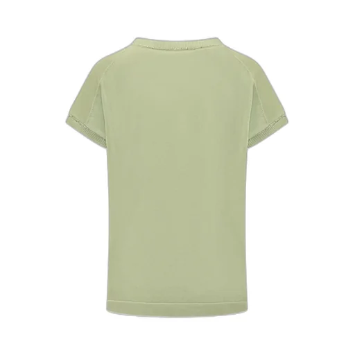 Sequin-Detailed V-Neck Knitted Top