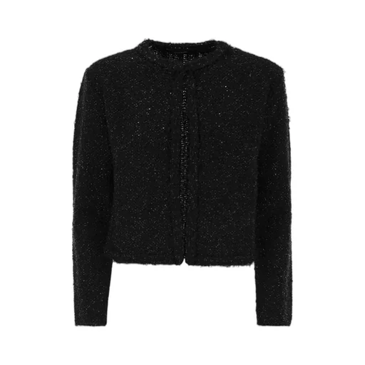 Tweed Trimmed Cropped Cardigan