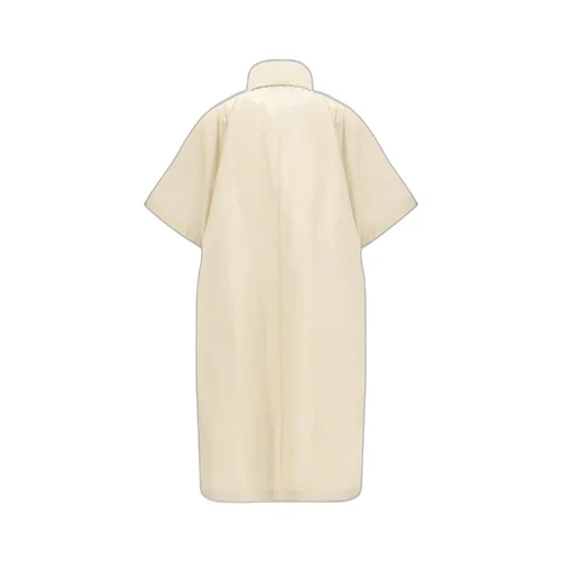 Tech Taffeta Drawstring Waist Long Cape