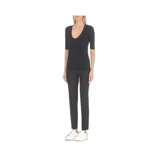 U-Neck Embellished T-Shirt