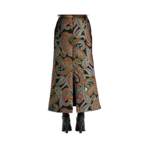 Paisley Jacquard A-Line Skirt