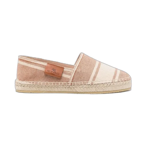 Logo Patch Striped Espadrilles